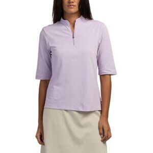 NVO Lavender Upf 40 Noa Mock Neck Top